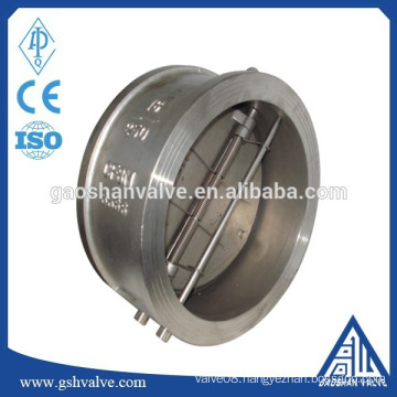 stainless steel cf8m wafer dual plate check valve